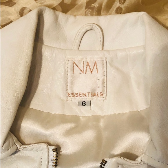 Neiman Marcus White leather Jacket - Picture 2 of 5